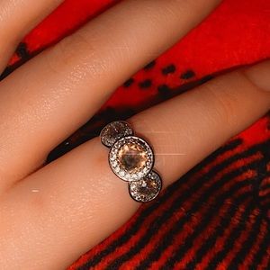 Brown ombré ring